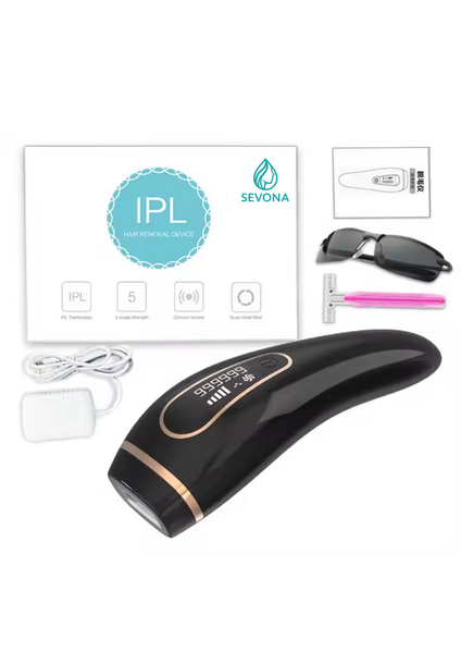 Epilator SEVONA PulseOne &ndash; Indepartare rapida si delicata a parului, pentru piele fina si catifelata, Negru